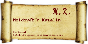 Moldován Katalin névjegykártya