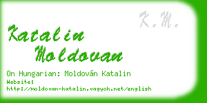 katalin moldovan business card